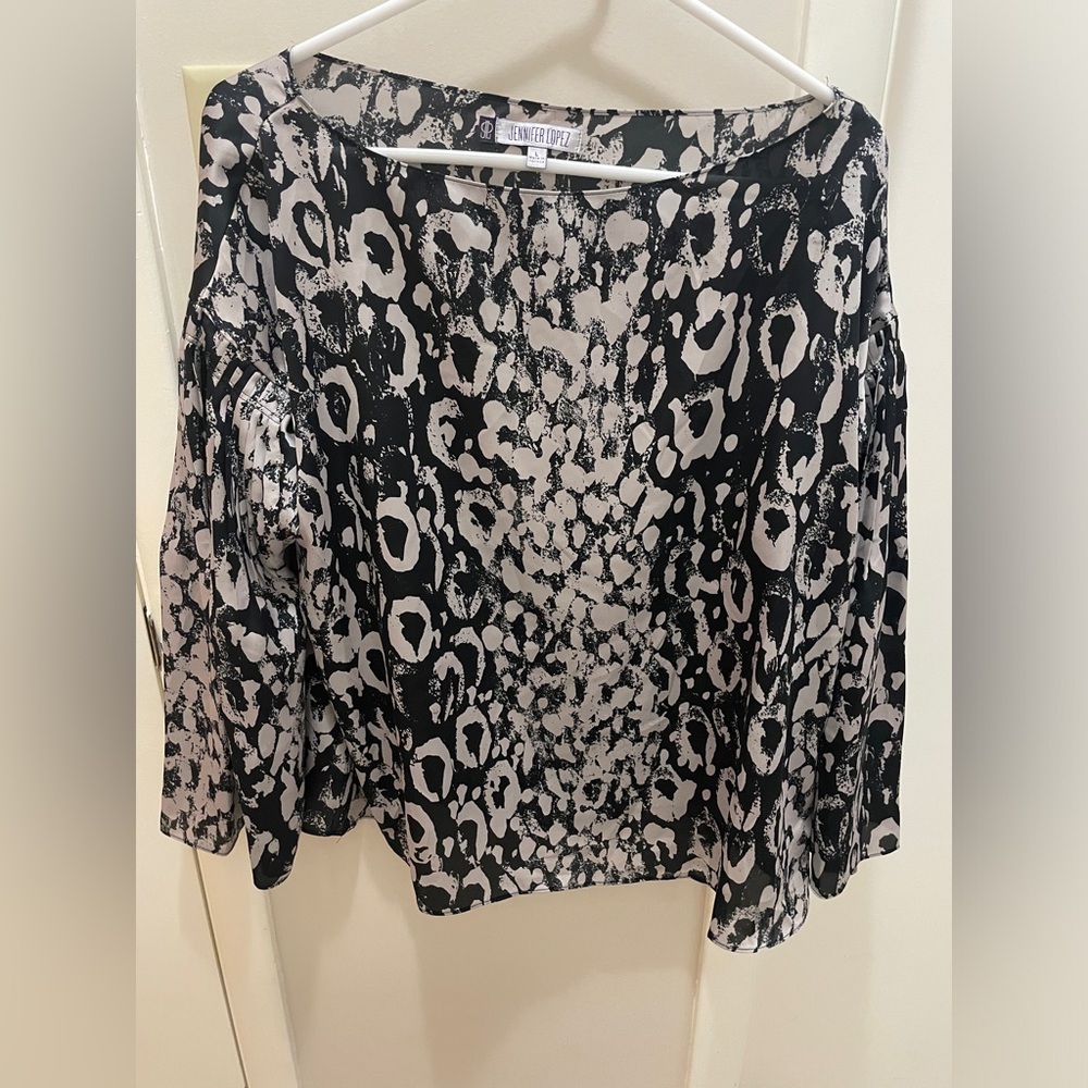Animal print blouse